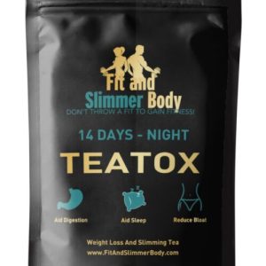 Fit And Slimmer Body – 14 Days Night-Time Teatox for Aid Digestion – Aid Sleep – Reduce Bloat